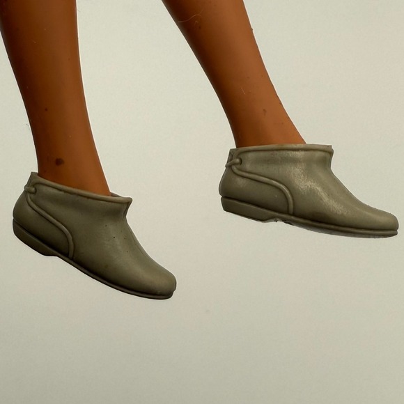 Vintage Skipper Francie Barbie Doll Gray Ankle Boots Japan MINTY ~ 1960's - Picture 3 of 6